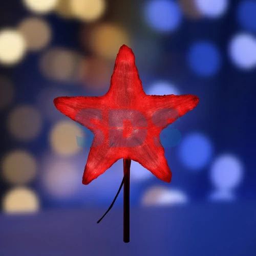 Акриловая светодиодная фигура "Звезда" 50см, 160 светодиодов, красная, NEON-NIGHT