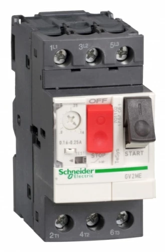 Автоматический выключатель с регулир. тепловой защитой (4-6.3А) SE GV