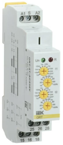 Реле времени ORT 2 конт. 2 уст. 230 В AC IEK