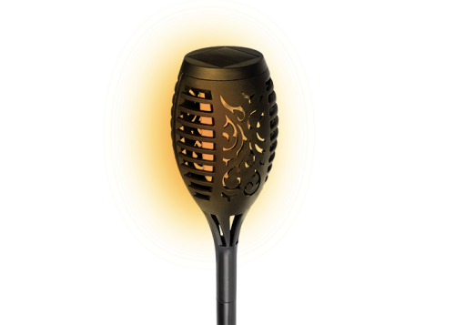 Ландшафтный светильник солнечный ФАZА SLR-S08 эффект факела, 12 LED, h=51 см