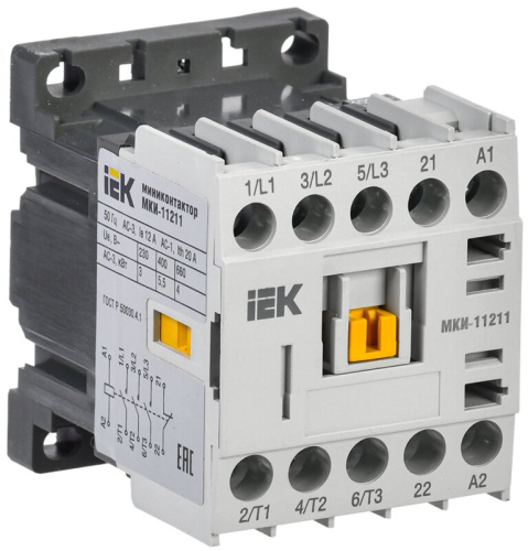 Миниконтактор МКИ-11211 12А 400В/АС3 1Н3 ИЭК