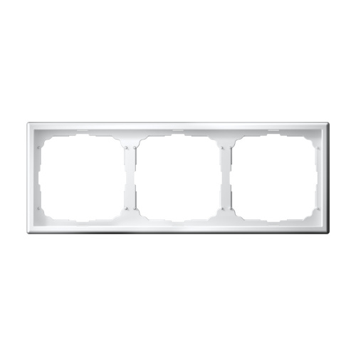 Рамка 3-постовая Systeme Electric ArtGallery, универсальная, белый