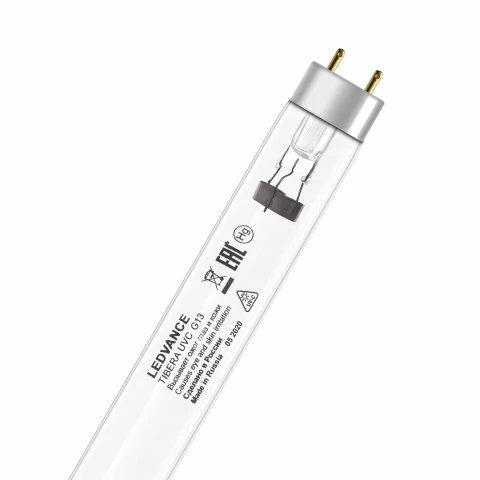 Лампа бактерицидная TIBERA UVC 15W d26x438 без озона