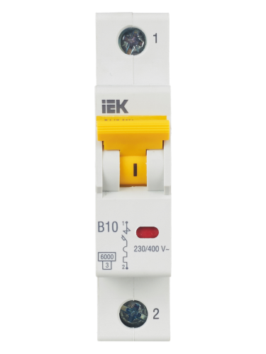 Автоматический выключатель ВА47-60M 1P B 10А 6кА KARAT IEK