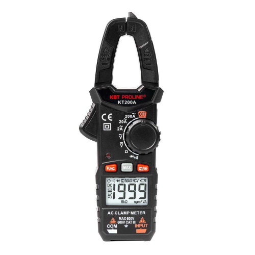 Токовые клещи цифровые KT 200A "PROLINE" (КВТ) 79129
