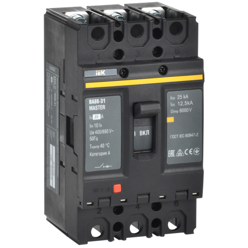 Выкл. авт. ВА88-31 3Р 25А 25кА MASTER IEK
