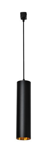 Светильник трековый светодиодный PTR  2310 10w 4000K 30° BL (чёрный) 400мм на подвесе 1м (чёрн) IP40