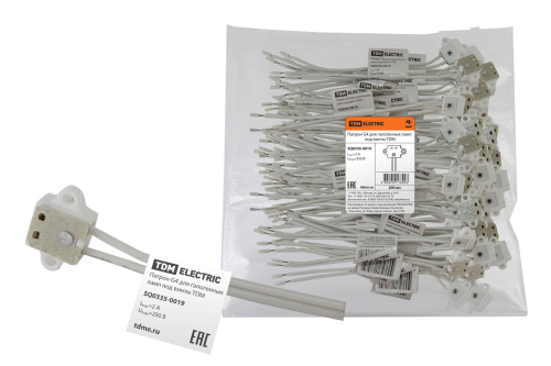 Патрон G4 для галогеновых ламп под винты TDM