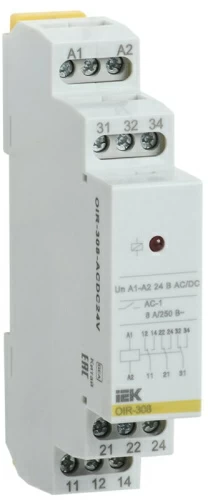 Промежут. реле.OIR 3 конт (8А). 24 В AC/DC IEK