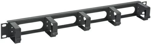 Кабельный органайзер 19" 1U, 5 колец, черный ITK