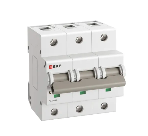 Автоматический выключатель ВА 47-125 3P 16А (C) 15кА PROXIMA EKF
