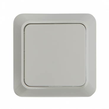 Выключатель одноклавишный BOLLETO белый накладной 7021 IN HOME