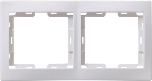 Рамка 2-местная горизонтальная РГ-2-КБ белый KVARTA GENERICA