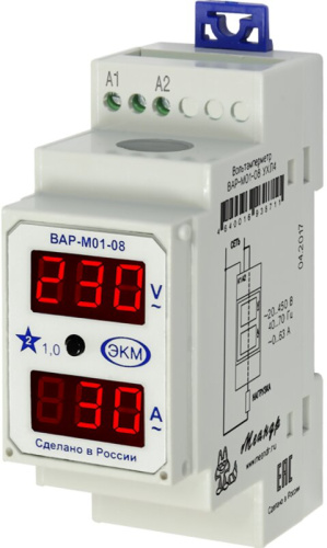Вольтметр/Амперметр ВАР-М01-08 АС20-450В УХЛ4