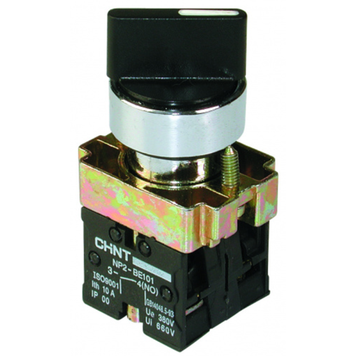Переключатель NP2-BD33, 3 положения с фиксацией, 2НО IP40 (CHINT)
