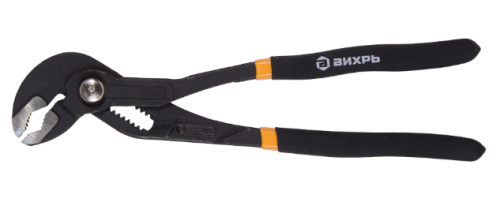 Клещи переставные,250 мм.,кнопочные, обливные рукоятки Вихрь 