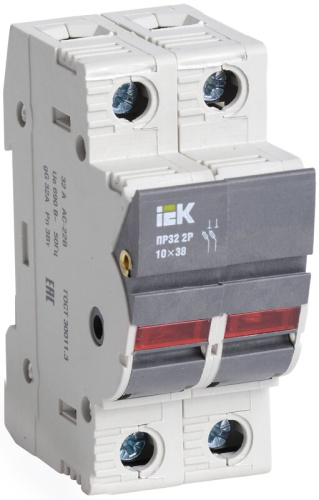 Предохранитель-разъединитель с индикацией ПР32 2P 10х38 32А ИЭК