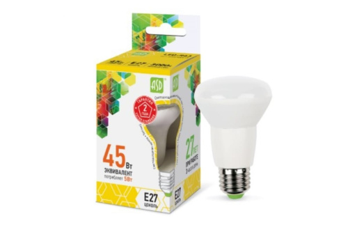 Лампа светодиодная LED-R63-standard 5Вт 230В Е27 3000К 450Лм  ASD