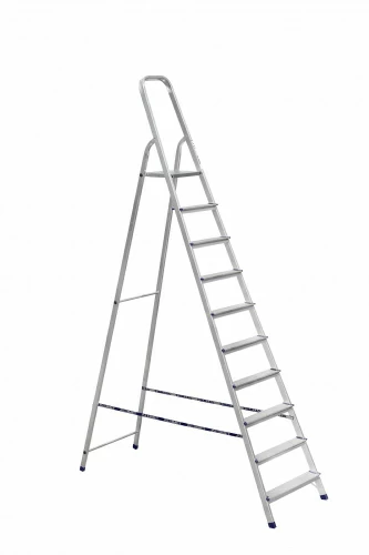 Лестница-стремянка алюминиевая матовая 10-и ступенчатая