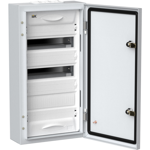 Корпус металлический ЩРн-36 (1х36) 585х310х140мм IP54 серый (одна дверь) TITAN 5 IEK