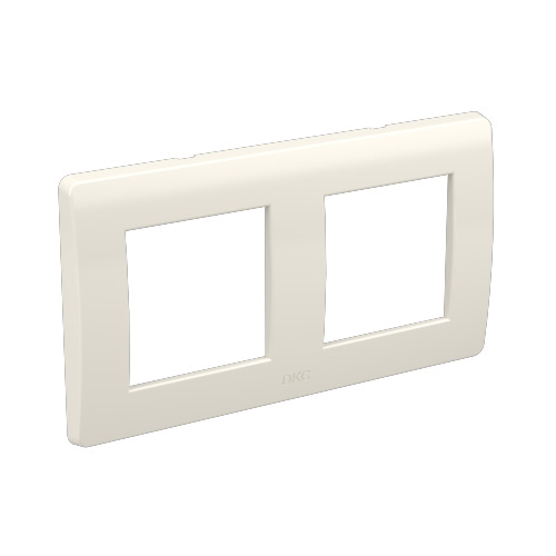 Рамка на 2+2 модуля (двухместная), белая, RAL9010 DKC