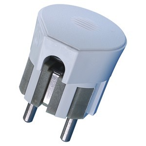 Вилка белая угловая В16-242 с з/к Бт Минск (АБС пластик)