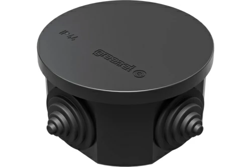 Коробка распаячная открытой установки D75х40 IP44 цвет-черный  (60шт)  41237-05