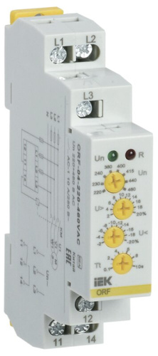 Реле контроля фаз ORF-04 трехфазное 220-460В AC IEK