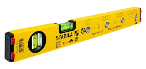Уровень тип 70'Electric 120 см (2 глазка ,точн. 0,5 мм/м) "STABILA"