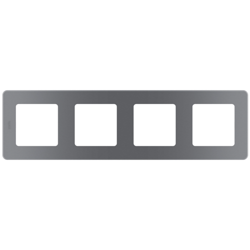 Рамка 4-местная дымчатый INSPIRIA
