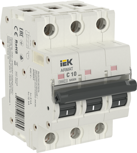 ARMAT Автоматический выключатель M06N 3P C 10А IEK