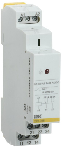 Промежут. реле.OIR 2 конт (8А). 24 В AC/DC IEK