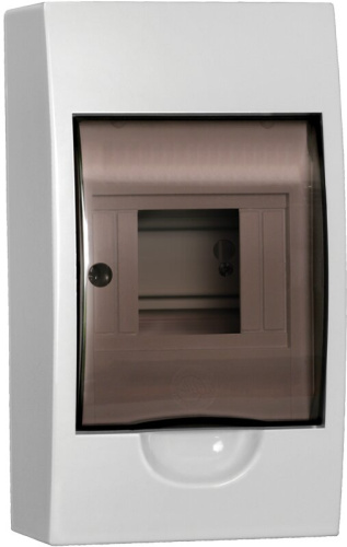 Корпус пластиковый ЩРН-П-4 черная прозрачная дверь IP41 GENERICA