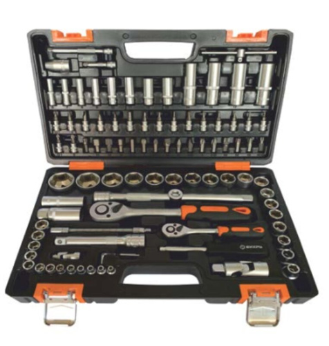 Набор инструментов, 1/2" , 1/4" , CrV, пластиковый кейс 94 предм Вихрь 