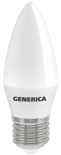 Лампа светодиодная C35 свеча 12Вт 230В 6500К E27 GENERICA