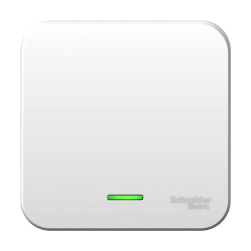 Выключатель О/У 1-кл с подсвет ИЗ/ПЛ,10А, бел