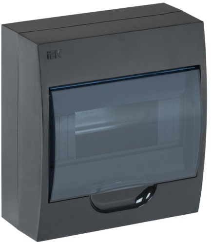 Корпус пластиковый ЩРН-П-8 IP41 черный KREPTA 3 IEK