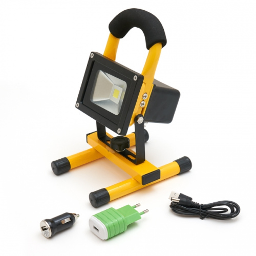 Прожектор светодиодный АВТОНОМНЫЙ 10Вт (время работы 6 часов) СОВ