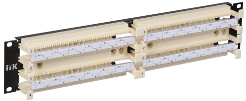 ITK 19` кросс-панель 200-парная, 2U, 110 т.(модули в комплекте)