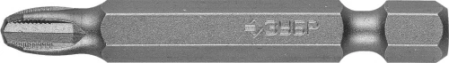Биты ЗУБР "МАСТЕР" кованые, хромомолибденовая сталь, тип хвостовика E 1/4", PH2, 50мм