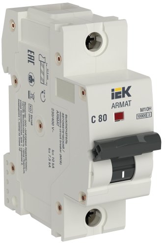 Автоматический выключатель M10H 1P C 80A ARMAT IEK