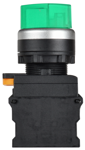 Переключатель с подсветкой на 3 положения 2NO зеленый MASTER IEK