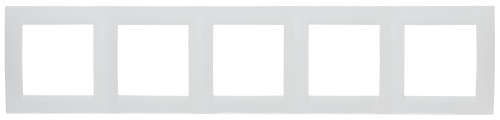 Рамка на 5 постов, белый Simon