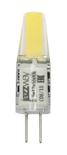 Лампа светодиодная PLED-G4 COB 2.5Вт капсульная 5500К холод. бел. G4 200лм 12В JazzWay