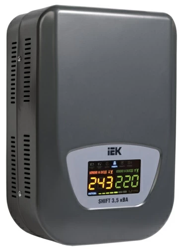 Стабилизатор напряжения настенный серии Shift 3,5 кВА IEK