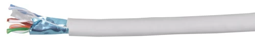 ITK Кабель связи витая пара ШПД F/UTP кат. 5E 24 AWG 4 пары solid LSZH 305м белый снят						