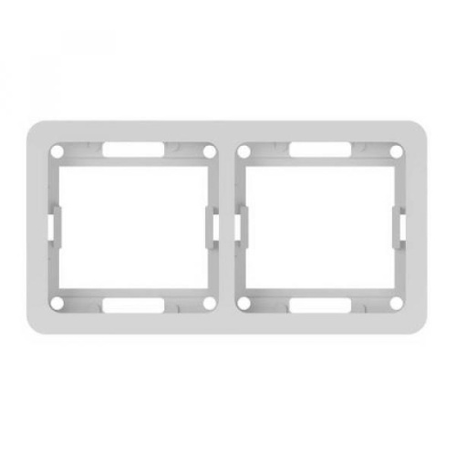 Рамка 2-м CLASSIC горизонтальная белая (2302H) Powerman