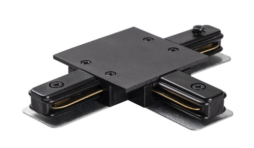 Аксессуар к шинопроводу PTR/R CT-BL Коннектор черный T-обр. (встраиваемый) Jazzway