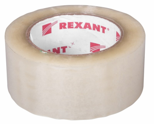 Скотч упаковочный 48мм х 50мкм, прозрачный, рулон 150м REXANT