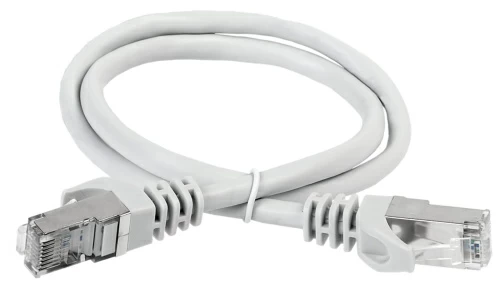 Коммутационный шнур (патч-корд), кат.6А S/FTP, LSZH, 5м, серый ITK